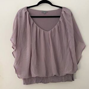 Joseph A short sleeve 2 layer blouse